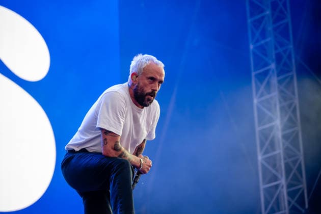 Pohoda festival day 2 in Trencin - 09 Jul 2026 Joe Talbot from British post-punk band Idles performs live on the stage during the Pohoda Festival 2026 at Airport Trencin. Pohoda festival the biggest open-air summer music festival in Slovakia, celebrates 30th anniversary. Trencin Slovakia Copyright: xTomasxTkacikx xSOPAxImagesx 20260709-Pohoda-day2-31