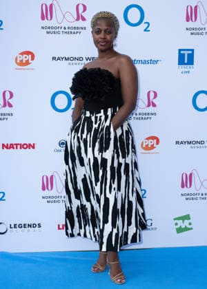 Zola attends the Nordoff and Robbins O2 Silver Clef Awards at the Royal Albert Hall in London, England. UK. Thursday 9th July 2026. Copyright: xJamesxWarrenx NORDOFF AND ROBBINS O2 SILVER CLEF AWARDS86
