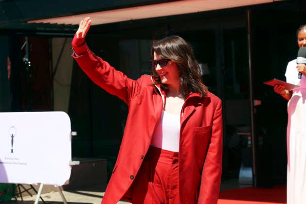 Juliette Binoche beim Special Screening des Dokumentarfilms In-I in Motion auf dem 60. Internationalen Filmfestival Karlovy Vary 2026 in der Grand Hall im Festival Hotel Thermal. Karlsbad, 09.07.2026 *** Juliette Binoche at the special screening of the documentary *In I in Motion* at the 60th Karlovy Vary International Film Festival in 2026, held in the Grand Hall of the Festival Hotel Thermal in Karlsbad, July 9, 2026 Foto:xB.xThomasx xFuturexImagex binoche_6708