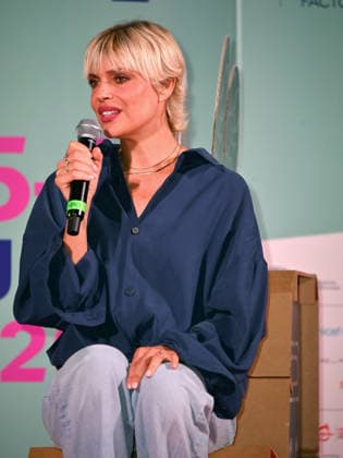Micaela Ramazzotti receives the Lifetime Achievement Award at the 2026 Social Film Festival - 09 Jul 2026 Micaela Ramazzotti is being interviewed during the 2026 Social Film Festival. Vico Equense Italy Copyright: xAntoninoxD Espositox xSOPAxImagesx DSC_5055