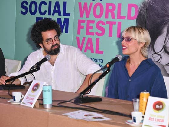 Micaela Ramazzotti receives the Lifetime Achievement Award at the 2026 Social Film Festival - 09 Jul 2026 Micaela Ramazzotti and Alessandro Savoia attend a press conference during the 2026 Social Film Festival. Vico Equense Italy Copyright: xAntoninoxD Espositox xSOPAxImagesx DSC_4727