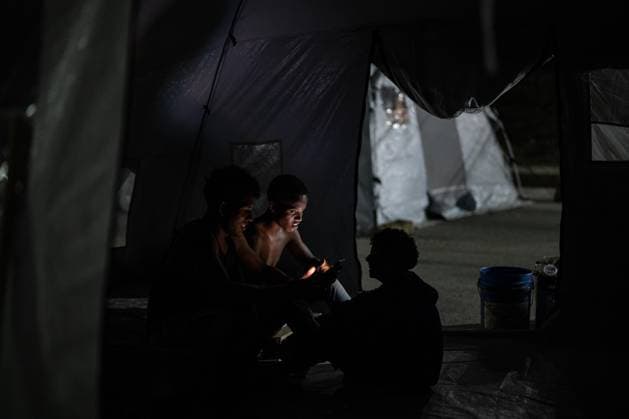 Earthquake survivors continue living in temporary shelters in La Guaira LA GUAIRA, VENEZUELA - JULY 10: People displaced by the earthquakes gather inside a temporary shelter in La Guaira, Venezuela, on July 10, 2026. Residents continue to stay in tents after the powerful 7.2 and 7.5 magnitude earthquakes that struck Venezuela in succession on June 24 caused widespread destruction in the coastal city, forcing thousands of people to leave their homes. Cem Tekkesinoglu Anadolu La Guaira Venezuela. Editorial use only. Please get in touch for any other usage.  Copyright: x2026xAnadoluxCemxTekkesinoglux