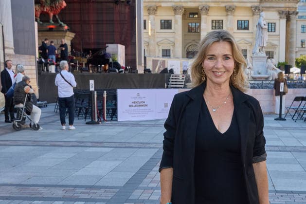 Tina Ruland - Eroeffnung des Classic Open Air auf dem Gendarmenmarkt in Berlin am 09.07.2026. Classic Open Air 2026 *** Tina Ruland: Opening of the Classic Open Air at the Gendarmenmarkt in Berlin on July 9, 2026 Classic Open Air 2026