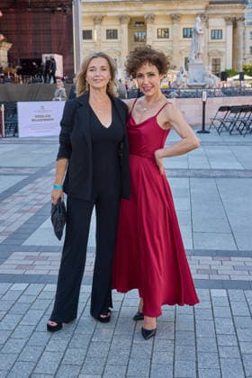 Tina Ruland und Anastasia Zampounidis - Eroeffnung des Classic Open Air auf dem Gendarmenmarkt in Berlin am 09.07.2026. Classic Open Air 2026 *** Tina Ruland and Anastasia Zampounidis: Opening of the Classic Open Air at the Gendarmenmarkt in Berlin on July 9, 2026 Classic Open Air 2026