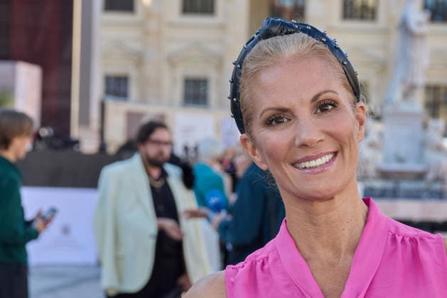 Kerstin Linnartz - Eroeffnung des Classic Open Air auf dem Gendarmenmarkt in Berlin am 09.07.2026. Classic Open Air 2026 *** Kerstin Linnartz: Opening of the Classic Open Air at the Gendarmenmarkt in Berlin on July 9, 2026 Classic Open Air 2026