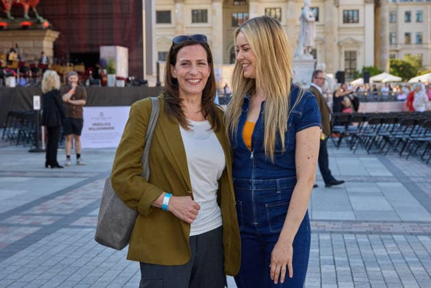 Ulrike Frank und Nina Ensmann - Eroeffnung des Classic Open Air auf dem Gendarmenmarkt in Berlin am 09.07.2026. Classic Open Air 2026 *** Ulrike Frank and Nina Ensmann: Opening of the Classic Open Air at the Gendarmenmarkt in Berlin on July 9, 2026 Classic Open Air 2026