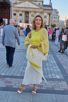 Bettina Cramer - Eroeffnung des Classic Open Air auf dem Gendarmenmarkt in Berlin am 09.07.2026. Classic Open Air 2026 *** Bettina Cramer: Opening of the Classic Open Air at the Gendarmenmarkt in Berlin on July 9, 2026 Classic Open Air 2026