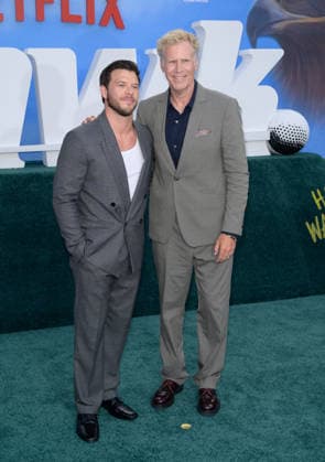 The Hawk Premiere - Los Angeles, USA LOS ANGELES, USA. July 09, 2026: Jimmy Tatro & Will Ferrell at the premiere for The Hawk at the Directors Village in Westwood. Los Angeles CA USA  Copyright: xPaulxSmith Featureflashx