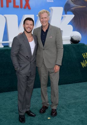 The Hawk Premiere - Los Angeles, USA LOS ANGELES, USA. July 09, 2026: Jimmy Tatro & Will Ferrell at the premiere for The Hawk at the Directors Village in Westwood. Los Angeles CA USA  Copyright: xPaulxSmith Featureflashx