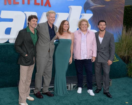 The Hawk Premiere - Los Angeles, USA LOS ANGELES, USA. July 09, 2026: Luke Wilson, Will Ferrell, Molly Shannon, Fortune Feimster & Jimmy Tatro at the premiere for The Hawk at the Directors Village in Westwood. Los Angeles CA USA  Copyright: xPaulxSmith Featureflashx