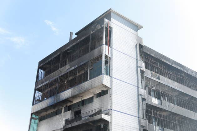 (260710) -- JINJIANG, July 10, 2026 -- This photo taken on July 10, 2026 shows the site of a fire that broke out at a shoe factory in Jiangtou Village, Chendai Township of Jinjiang City, southeast China s Fujian Province. Search efforts largely concluded on Friday following a fatal fire that killed 28 people a day earlier at a shoe factory in the city of Jinjiang, local authorities said. ) (SpotNews)CHINA-FUJIAN-JINJIANG-SHOE FACTORY-FIRE-AFTERMATH (CN) ChenxWang 