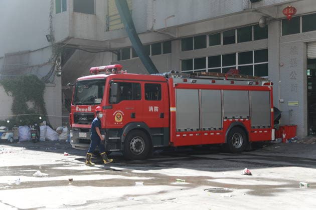 (260710) -- JINJIANG, July 10, 2026 -- This photo taken on July 10, 2026 shows the site of a fire that broke out at a shoe factory in Jiangtou Village, Chendai Township of Jinjiang City, southeast China s Fujian Province. Search efforts largely concluded on Friday following a fatal fire that killed 28 people a day earlier at a shoe factory in the city of Jinjiang, local authorities said. ) (SpotNews)CHINA-FUJIAN-JINJIANG-SHOE FACTORY-FIRE-AFTERMATH (CN) ChenxWang 