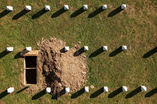 Memorial centre to victims of the 1995 Srebrenica Genocide Aerial view of Memorial centre and Cemetery to victims of the 1995 Srebrenica massacre in Potocari, Bosnia and Herzegovina, July 10, 2026.  ArminxDurgut PIXSELL