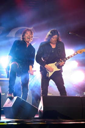 July 9, 2026, Forte Dei Marmi, Lucca, Italy: The rock band Europe performs in concert on the stage of the Villa Bertelli Festival with their Tour 2025 , Forte dei Marmi, 09 07 2026 Forte Dei Marmi Italy  - ZUMAa289 20260709_zia_a289_339 Copyright: xStefanoxDallexLuchex xAgfx