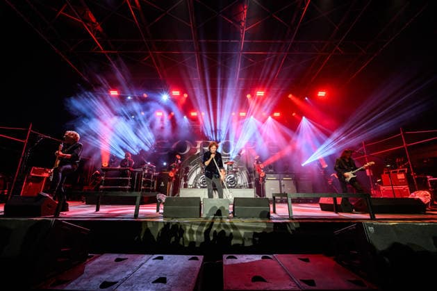 July 9, 2026, Forte Dei Marmi, Lucca, Italy: The rock band Europe performs in concert on the stage of the Villa Bertelli Festival with their Tour 2025 , Forte dei Marmi, 09 07 2026 Forte Dei Marmi Italy  - ZUMAa289 20260709_zia_a289_353 Copyright: xStefanoxDallexLuchex xAgfx