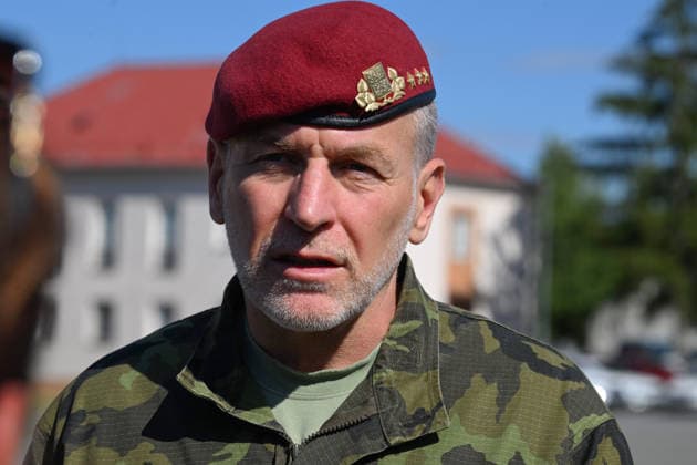 Ceremony of taking over last Leopard 2A4 tank by 73rd tank battalion took place in Praslavice, Czech Republic, on July 10, 2026. Chief of the General Staff, Miroslav Hlavac (CTKxPhoto LudekxPerina) CTKPhotoP2026071002826  CTKPhotoP2026071002826