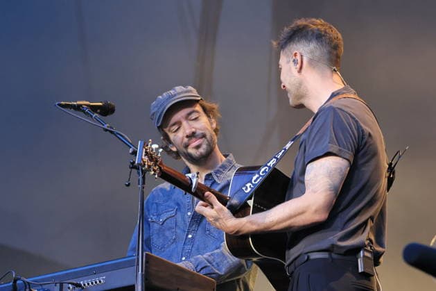 09.07.2026, Mumford & Sons Saenger, Sänger Marcus Mumford, im Konzert live in der Waldbühne, Berlin, Musik, Berlin *** July 9, 2026, Mumford & Sons singer Marcus Mumford, live in concert at the Waldbühne, Berlin, music, Berlin