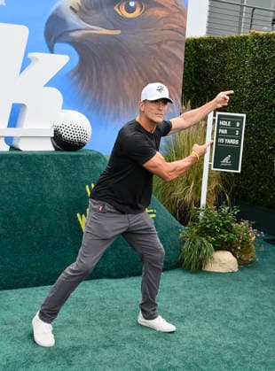 Cast member Gabriel Hogan attends the premiere of the Netflix sport comedy TV series The Hawk at the Directors Village in the Westwood section of Los Angeles on Thursday, July 9, 2026. Storyline Follows Lonnie Hawkins, 2004 s top golfer, as he struggles to recapture his magic late in his career, refusing to believe he s anything other than one stroke away from golf s greatest comeback.  LAP2026070947 JIMxRUYMEN