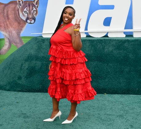 Cast member Aida Osmon attends the premiere of the Netflix sport comedy TV series The Hawk at the Directors Village in the Westwood section of Los Angeles on Thursday, July 9, 2026. Storyline Follows Lonnie Hawkins, 2004 s top golfer, as he struggles to recapture his magic late in his career, refusing to believe he s anything other than one stroke away from golf s greatest comeback.  LAP2026070925 JIMxRUYMEN