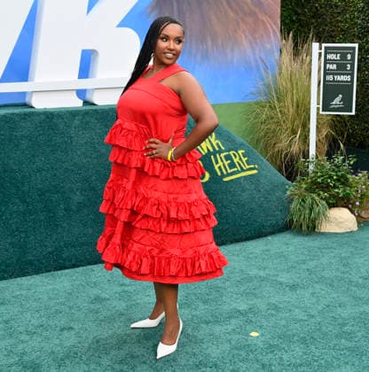 Cast member Aida Osmon attends the premiere of the Netflix sport comedy TV series The Hawk at the Directors Village in the Westwood section of Los Angeles on Thursday, July 9, 2026. Storyline Follows Lonnie Hawkins, 2004 s top golfer, as he struggles to recapture his magic late in his career, refusing to believe he s anything other than one stroke away from golf s greatest comeback.  LAP2026070927 JIMxRUYMEN