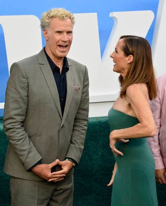Cast members Will Ferrell (L) and Molly Shannon attends the premiere of the Netflix sport comedy TV series The Hawk at the Directors Village in the Westwood section of Los Angeles on Thursday, July 9, 2026. Storyline Follows Lonnie Hawkins, 2004 s top golfer, as he struggles to recapture his magic late in his career, refusing to believe he s anything other than one stroke away from golf s greatest comeback.  LAP2026070928 JIMxRUYMEN