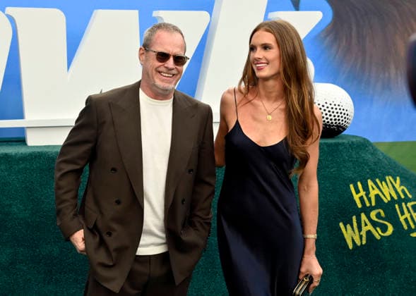 Chris Henchy and his daughter Grier Hammond Henchy attend the premiere of the Netflix sport comedy TV series The Hawk at the Directors Village in the Westwood section of Los Angeles on Thursday, July 9, 2026. Storyline: Follows Lonnie Hawkins, 2004 s top golfer, as he struggles to recapture his magic late in his career, refusing to believe he s anything other than one stroke away from golf s greatest comeback.  LAP2026070902 JIMxRUYMEN