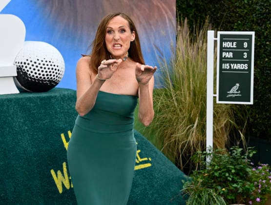Cast member Molly Shannon attends the premiere of the Netflix sport comedy TV series The Hawk at the Directors Village in the Westwood section of Los Angeles on Thursday, July 9, 2026. Storyline Follows Lonnie Hawkins, 2004 s top golfer, as he struggles to recapture his magic late in his career, refusing to believe he s anything other than one stroke away from golf s greatest comeback.  LAP2026070914 JIMxRUYMEN