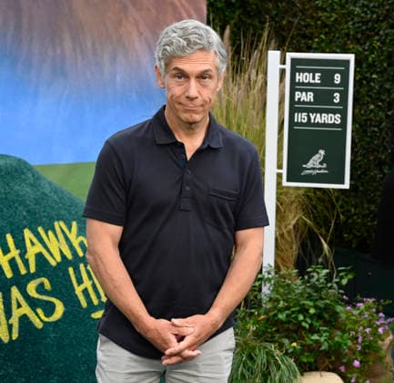Cast member Chris Parnell attends the premiere of the Netflix sport comedy TV series The Hawk at the Directors Village in the Westwood section of Los Angeles on Thursday, July 9, 2026. Storyline Follows Lonnie Hawkins, 2004 s top golfer, as he struggles to recapture his magic late in his career, refusing to believe he s anything other than one stroke away from golf s greatest comeback.  LAP2026070922 JIMxRUYMEN