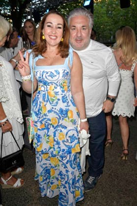 Claudia Campus mit Gast bei der Sommerparty La Grande Bellezza im Restaurant Casa Bellucci. Berlin, 09.07.2026 *** Claudia Campus with a guest at the La Grande Bellezza summer party at Casa Bellucci restaurant in Berlin, July 9, 2026 Foto:xM.xBehrensx xFuturexImagex bellucci_6768