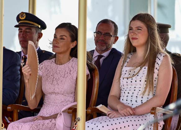 Presentation of Royal Letters of Appointment at the General Academy of Air and Space i d Queen Letizia and Infanta Sofía during the presentation of Royal Letters of Appointment at the General Academy of Air and Space (AGA), on July 10, 2026, in Santiago de la Ribera, Murcia, Spain. At this ceremony, which marks the end of the academic year, the monarchs and officials presented lieutenant commissions to 111 cadets graduating from the academy. July 10, 2026 Kiko Asunción Santiago de la Ribera, Murcia Santiago de la Ribera, Murcia, Spain  Copyright: xKikoxAsuncionx 7657466