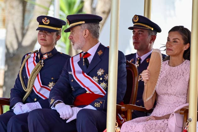 Presentation of Royal Employment Appointments at the General Academy of Air and Space: Princess Leonor, King Felipe VI and Queen Letizia during the presentation of Royal Commissions at the General Air and Space Academy (AGA) on July 10, 2026, in Santiago de la Ribera, Murcia, Spain. At this ceremony, which marks the end of the academic year, the monarchs and officials presented lieutenant commissions to 111 cadets graduating from the academy. JULY 10, 2026 Kiko Asunción Santiago de la Ribera, Murcia Santiago de la Ribera, Murcia, Spain  Copyright: xKikoxAsuncionx 7657450