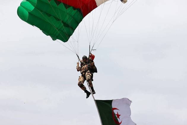 RECORD DATE NOT STATED Military Parade At Academy Graduation - Cherchell A military parade takes place during the 2026 graduation ceremony at the Houari-Boumediene Military Academy in Cherchell, Algeria on July 9, 2026, named after the late President Liamine Zeroual. Photo by Presidence Algreienne via APP ABACAPRESS.COM Cherchell Algeria  Copyright: xAPP ABACAx