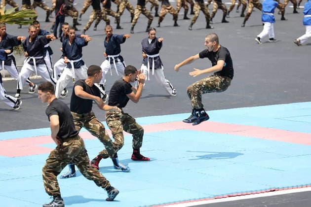 News Bilder des Tages RECORD DATE NOT STATED Military Parade At Academy Graduation - Cherchell A military parade takes place during the 2026 graduation ceremony at the Houari-Boumediene Military Academy in Cherchell, Algeria on July 9, 2026, named after the late President Liamine Zeroual. Photo by Presidence Algreienne via APP ABACAPRESS.COM Cherchell Algeria  Copyright: xAPP ABACAx