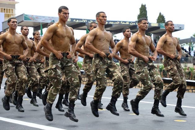 RECORD DATE NOT STATED Military Parade At Academy Graduation - Cherchell A military parade takes place during the 2026 graduation ceremony at the Houari-Boumediene Military Academy in Cherchell, Algeria on July 9, 2026, named after the late President Liamine Zeroual. Photo by Presidence Algreienne via APP ABACAPRESS.COM Cherchell Algeria  Copyright: xAPP ABACAx