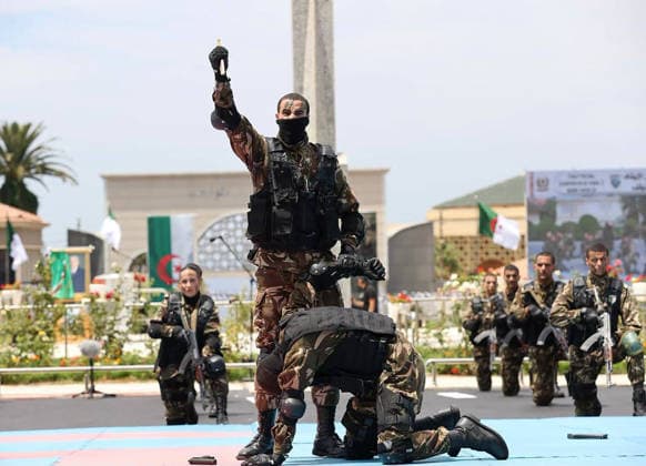 RECORD DATE NOT STATED Military Parade At Academy Graduation - Cherchell A military parade takes place during the 2026 graduation ceremony at the Houari-Boumediene Military Academy in Cherchell, Algeria on July 9, 2026, named after the late President Liamine Zeroual. Photo by Presidence Algreienne via APP ABACAPRESS.COM Cherchell Algeria  Copyright: xAPP ABACAx