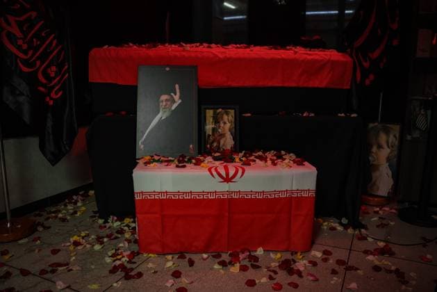 RECORD DATE NOT STATED Tributes to Ali Khamenei in Sao Paulo, Brazil. Sao Paulo (SP), 10 07 2026 Iran Ali Khamenei Thiago Avila Islam Brazil SP Four months after the death of Iran s supreme leader, Ali Khamenei, during an attack in Tehran attributed by participants to Israel and the United States, the Islamic community in Brazil held a tribute in his memory and to his granddaughter, who also died in the same attack. The images show faithful gathered at the Islamic center in Ipiranga, Sao Paulo, alongside Brazilian activist Thiago Avila, on Thursday night (09).(Foto: Arthur Lamonier Thenews2 imago images) Tributes to Ali Khamenei in Sao Paulo, Brazil.  Copyright: xArthurxLamonierx