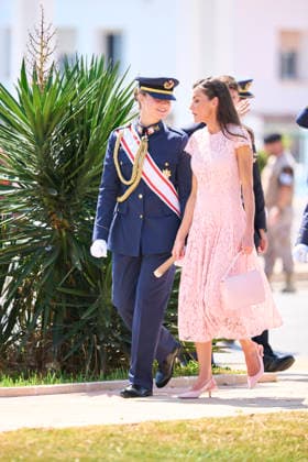 Spanish Royals attends the Presentation of Royal Employment Appointments at the General Academy of Air and Space Queen Letizia of Spain, Crown Princess Leonor attends the Presentation of Royal Employment Appointments at the General Academy of Air and Space at General Academy of Air and Space on July 10, 2026 in San Javier, Spain The Princess of Asturias has completed her military training at San Javier, having served in all three branches of the armed forces. This three-year training programme has prepared her to become the first woman to hold supreme command of the Armed Forces when she ascends to the throne. Photo by IMAGO MPG San Javier General Academy of Air and Space Murcia Spain  Copyright: xMPGx