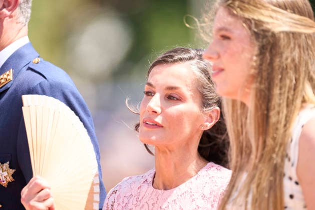 Spanish Royals attends the Presentation of Royal Employment Appointments at the General Academy of Air and Space Queen Letizia of Spain, Princess Sofia attends the Presentation of Royal Employment Appointments at the General Academy of Air and Space at General Academy of Air and Space on July 10, 2026 in San Javier, Spain The Princess of Asturias has completed her military training at San Javier, having served in all three branches of the armed forces. This three-year training programme has prepared her to become the first woman to hold supreme command of the Armed Forces when she ascends to the throne. Photo by IMAGO MPG San Javier General Academy of Air and Space Murcia Spain  Copyright: xMPGx