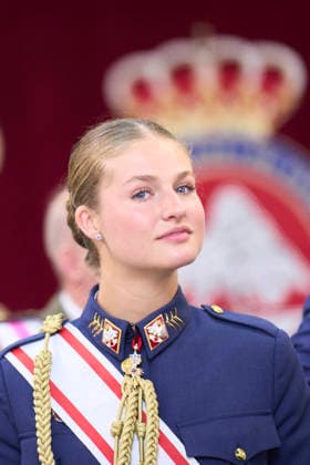 Spanish Royals attends the Presentation of Royal Employment Appointments at the General Academy of Air and Space Crown Princess Leonor attends the Presentation of Royal Employment Appointments at the General Academy of Air and Space at General Academy of Air and Space on July 10, 2026 in San Javier, Spain The Princess of Asturias has completed her military training at San Javier, having served in all three branches of the armed forces. This three-year training programme has prepared her to become the first woman to hold supreme command of the Armed Forces when she ascends to the throne. Photo by IMAGO MPG San Javier General Academy of Air and Space Murcia Spain  Copyright: xMPGx