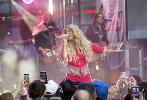 Megan Moroney performs on the NBC Today Show at Rockefeller Center in New York City on Friday, July 10, 2026.  NYP20260710105 JOHNxANGELILLO