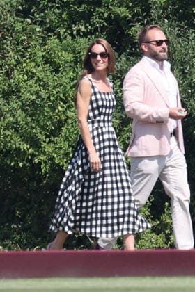 . 10 07 2026. Windsor United Kingdom. Prince William and Kate Middleton, the Prince and Princess of Wales, at a charity polo match at Guards Polo Club in Windsor, United Kingdom.  xStephenxLockx xi-Imagesx IIM-26898-0003