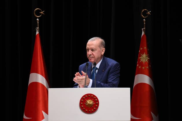Turkish President Recep Tayyip Erdogan ISTANBUL, TURKIYE - JULY 10: Turkish President Recep Tayyip Erdogan speaks during the National Defense University Staff Officers’ Graduation Ceremony at the National Defense University in Istanbul, Turkiye, on July 10, 2026. Arif Hudaverdi Yaman Anadolu Istanbul Turkey. Editorial use only. Please get in touch for any other usage.  Copyright: x2026xAnadoluxArifxHudaverdixYamanx