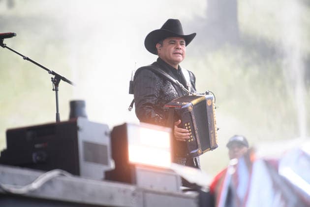 Los Tucanes de Tijuana Performs at BST Hyde Park, London, UK - Fri 10 Jul 2026 Accordian player Alfredo Gonzalez Gonzalez of Mexican band Los Tucanes de Tijuana performs on the Great Oak Stage at BST Hyde Park Festival in Hyde Park in London, England, UK on Friday 10 July 2026., Credit:Justin Ng Avalon UK, England, London, Hyde Park  Copyright: xJustinxNgx xAvalonx 1115727986