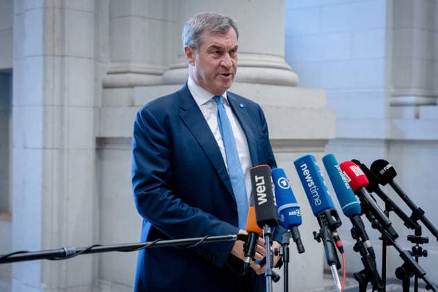 Sitzung, Bundesrat, Berlin, Ministerpräsident, Markus Söder Sitzung, Bundesrat, Berlin, Ministerpräsident, Markus Söder Berlin Berlin GER *** Meeting, Bundesrat, Berlin, Minister-President, Markus Söder Meeting, Bundesrat, Berlin, Minister-President, Markus Söder Berlin Berlin GER
