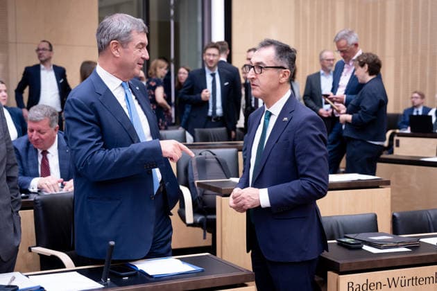 Sitzung, Bundesrat, Berlin Sitzung, Bundesrat, Berlin, Ministerpräsident, Cem Özdemir, Markus Söder Berlin Berlin GER *** Session, Bundesrat, Berlin Session, Bundesrat, Berlin, Minister-President, Cem Özdemir, Markus Söder Berlin Berlin GER
