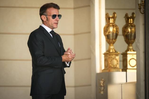 THE PRESIDENT OF THE REPUBLIC OF SOUTH AFRICA AT THE ÉLYSÉE PALACE Thomas Padilla MAXPPP Paris, FRANCE July 10, 2026 THE PRESIDENT OF THE REPUBLIC, EMMANUEL MACRON HOSTS THE PRESIDENT OF THE REPUBLIC OF SOUTH AFRICA AT THE ÉLYSÉE PALACE French President Emmanuel Macron hosts his South African counterpart at the Élysée Palace in Paris on July 10, 2026 Paris, FRANCE  Copyright: xMAXPPPxThomasxPadillax TPA260710001 TPA260710001