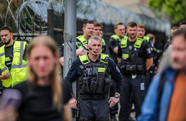 July 10, 2026, Berlin, Berlin, Germany: BERLIN, GERMANY - JULY 10, 2026: Pro-Palestinian and anti-war activists demonstrate outside a Rheinmetall facility in BerlinÃ¢â‚¬â ¢s Wedding district, protesting the German arms manufacturerÃ¢â‚¬â ¢s weapons production, arms exports and military support for Israel. Berlin Germany  - ZUMAa268 20260710_zip_a268_011 Copyright: xAbdelrahmanxAlkahloutx
