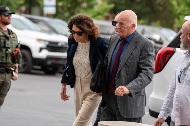 July 10, 2026, Provo, Utah, USA: Charlie Kirk parents Robert and Carrie Kirk arrive at the Fourth District Court in Provo Utah for the fifth day of the preliminary hearing in the Tyler Robinson case. Provo USA - ZUMAm292 20260710_znp_m292_007 Copyright: xCharlesxMcClintockxWilsonx