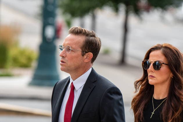 July 10, 2026, Provo, Utah, USA: BENNY JOHNSON and his wife, KATE JOHNSON, walk outside the Fourth District Court in Provo, Utah, during the fifth day of the preliminary hearing in the Tyler Robinson case. Provo USA  - ZUMAm292 20260710_znp_m292_011 Copyright: xCharlesxMcClintockxWilsonx