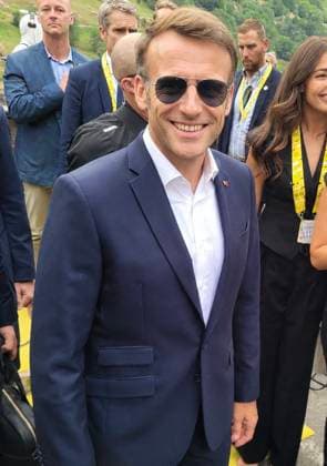 French President Emmanuel Macron during the 7th stage of the 113th edition of the Tour de France in Gavarnie, France, on July 10, 2026 Fabien Faure Bestimage French President Emmanuel Macron during the 7th stage of the 113th edition of the Tour de France in Gavarnie, France, on July 10, 2026 Gavarni France  Copyright: xFabienxFaurex xBestimagexFabienxFaurex xBestimagex